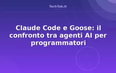 Claude Code e Goose: il confronto tra agenti AI per programmatori