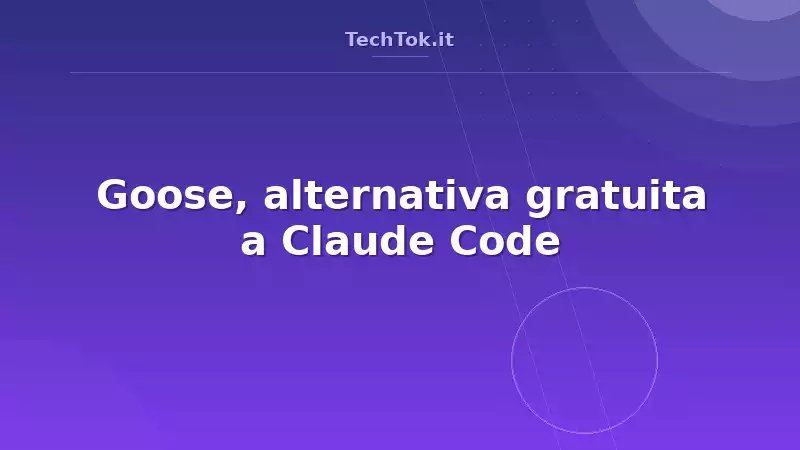 Goose, alternativa gratuita a Claude Code
