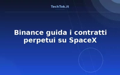 Binance guida i contratti perpetui su SpaceX