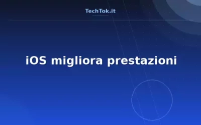 iOS migliora prestazioni
