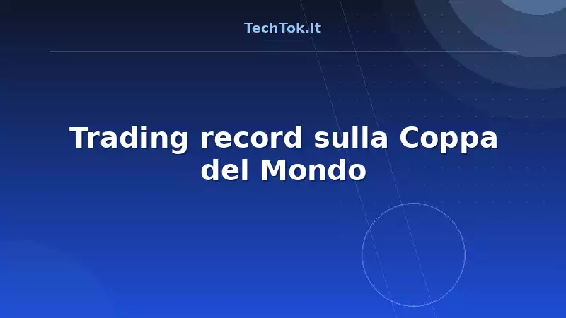 Trading record sulla Coppa del Mondo