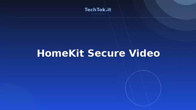 HomeKit Secure Video