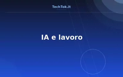 IA e lavoro