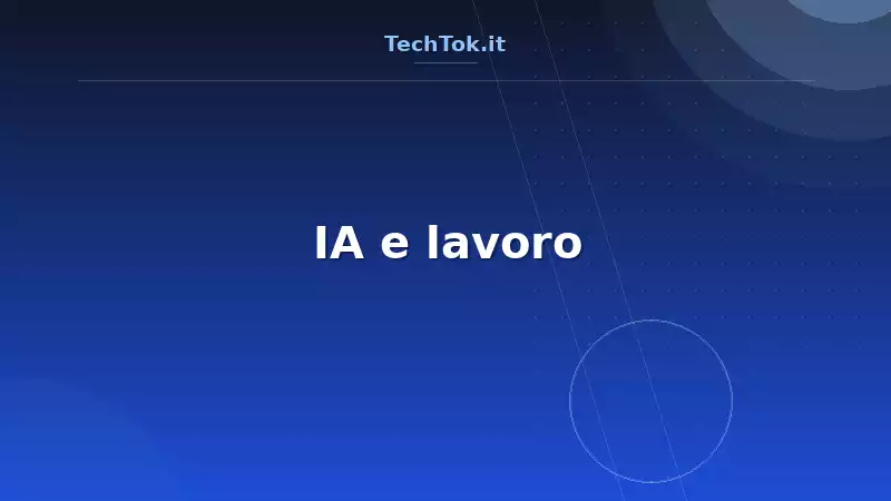 IA e lavoro