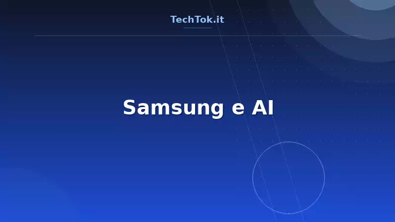 Samsung e AI