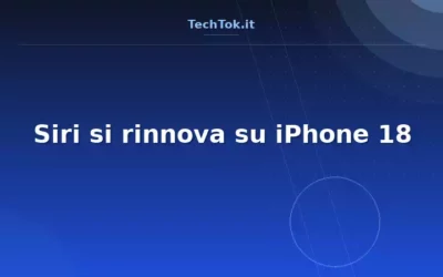Siri si rinnova su iPhone 18