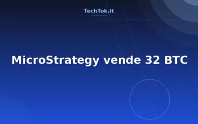 MicroStrategy vende 32 BTC