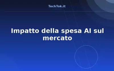 Impatto della spesa AI sul mercato