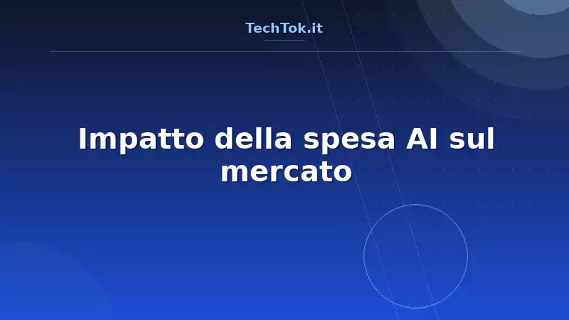 Impatto della spesa AI sul mercato