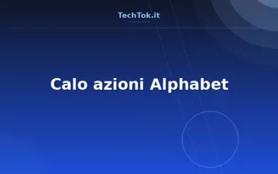 Calo azioni Alphabet