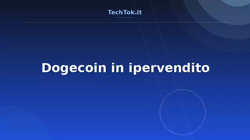 Dogecoin in ipervendito