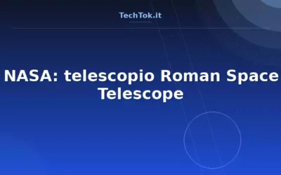 NASA: telescopio Roman Space Telescope