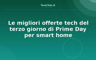 Le migliori offerte tech del terzo giorno di Prime Day per smart home