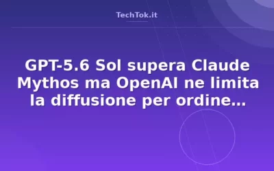 GPT-5.6 Sol supera Claude Mythos ma OpenAI ne limita la diffusione per ordine governativo