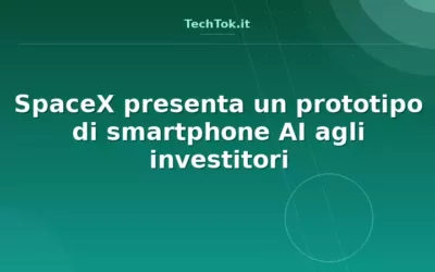 SpaceX presenta un prototipo di smartphone AI agli investitori