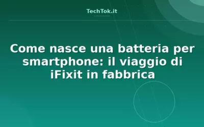Come nasce una batteria per smartphone: il viaggio di iFixit in fabbrica