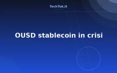 OUSD stablecoin in crisi