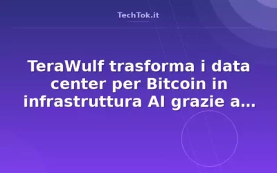 TeraWulf trasforma i data center per Bitcoin in infrastruttura AI grazie a Anthropic