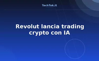 Revolut lancia trading crypto con IA