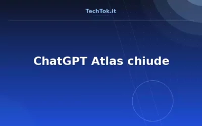 ChatGPT Atlas chiude