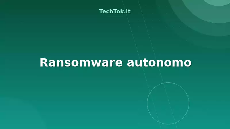 Ransomware autonomo