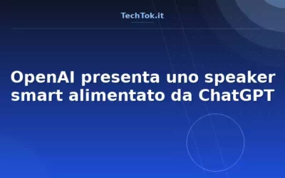 OpenAI presenta uno speaker smart alimentato da ChatGPT