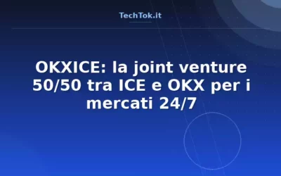 OKXICE: la joint venture 50/50 tra ICE e OKX per i mercati 24/7