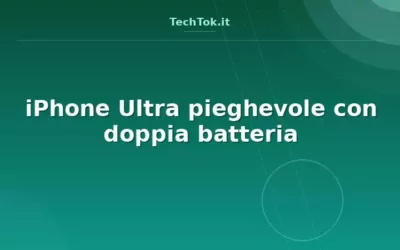 iPhone Ultra pieghevole con doppia batteria