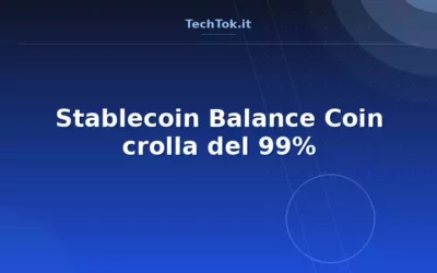 Stablecoin Balance Coin crolla del 99%