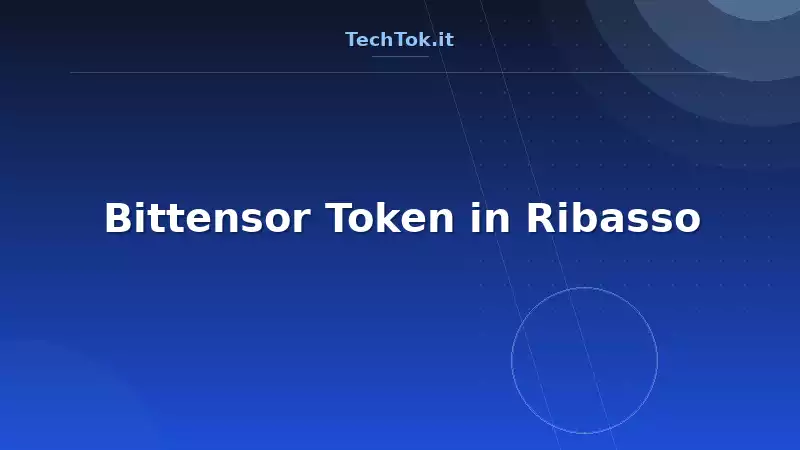 Bittensor Token in Ribasso
