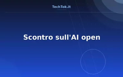 Scontro sull’AI open