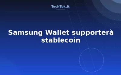Samsung Wallet supporterà stablecoin