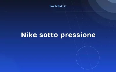 Nike sotto pressione
