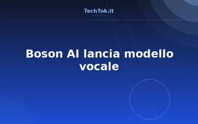 Boson AI lancia modello vocale