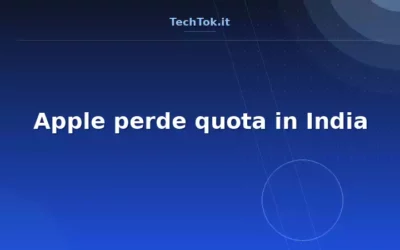 Apple perde quota in India