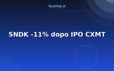 SNDK -11% dopo IPO CXMT