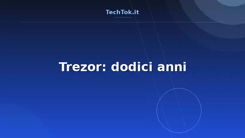 Trezor: dodici anni