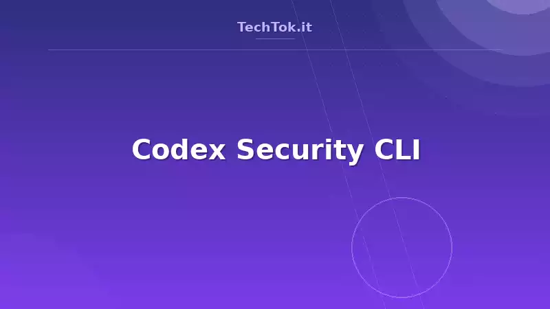 Codex Security CLI