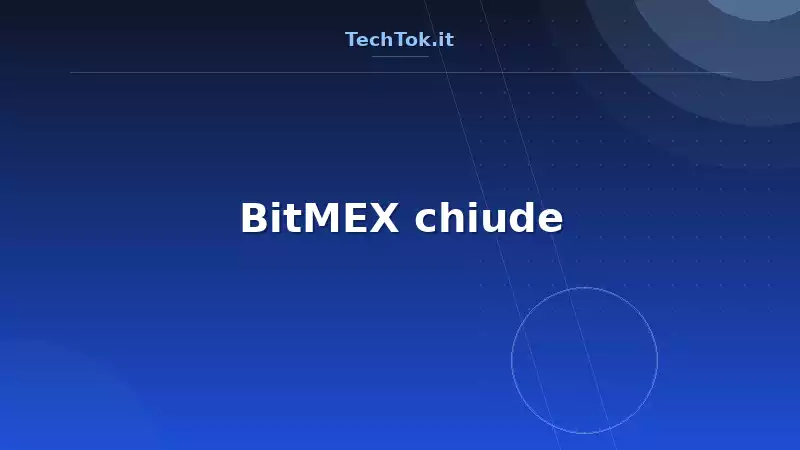 BitMEX chiude
