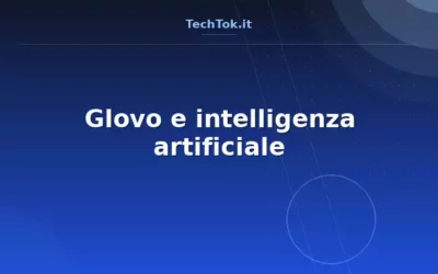Glovo e intelligenza artificiale