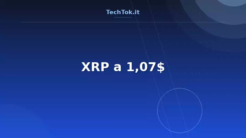 XRP a 1,07$