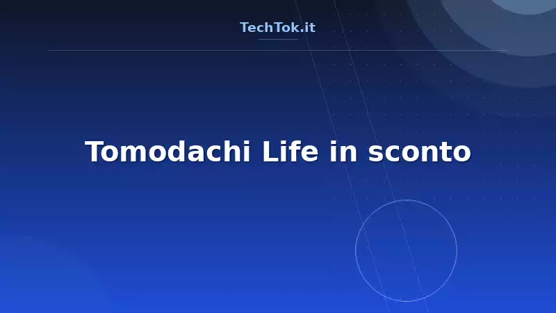 Tomodachi Life in sconto
