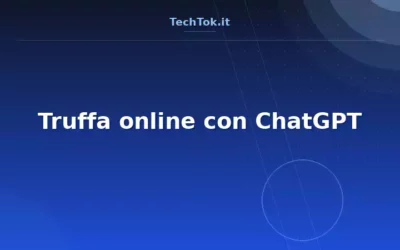 Truffa online con ChatGPT