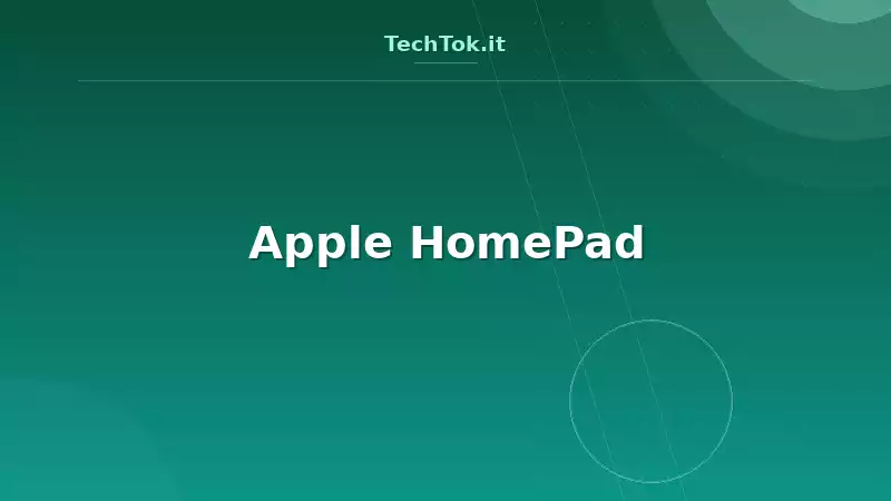 Apple HomePad