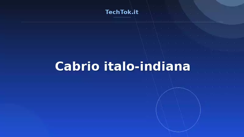 Cabrio italo-indiana