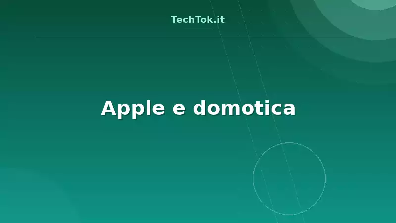 Apple e domotica