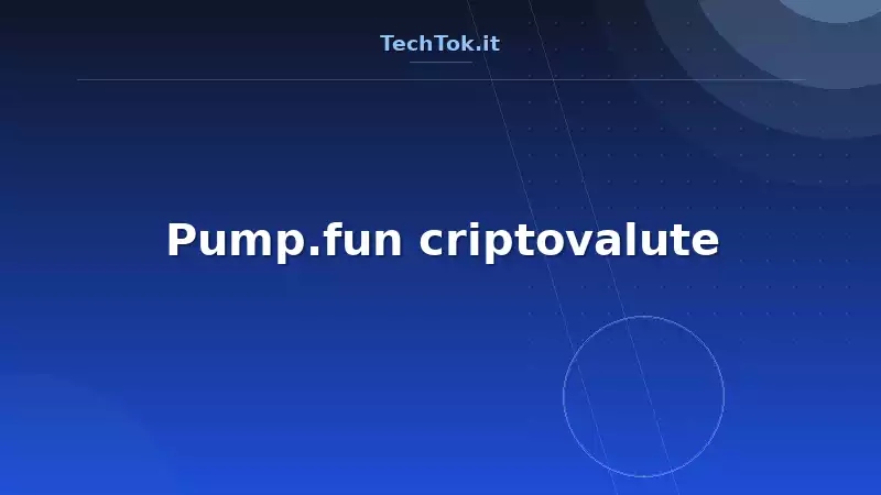 Pump.fun criptovalute